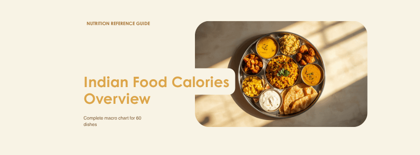 Indian Food Calories: Complete Macro Chart for 60 Common Dishes (2026 Edition)